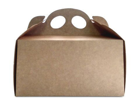 Cutie ondulat cafeniu pentru cofetarie 298x92x360 mm (50 buc.) 02-0770 foto