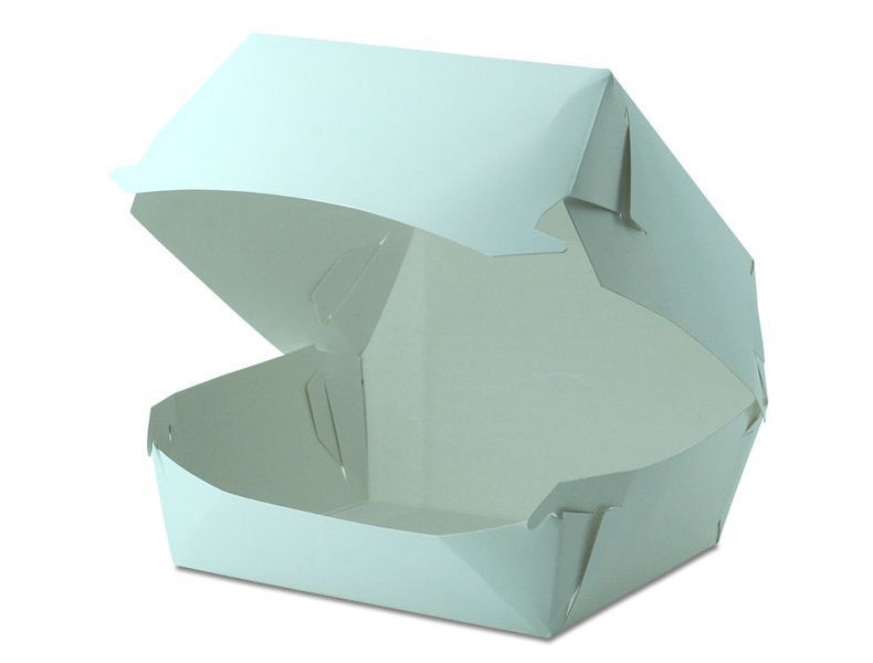 Cutie alb pentru burger 119x85x119 mm (50 buc.) 21-0448 foto