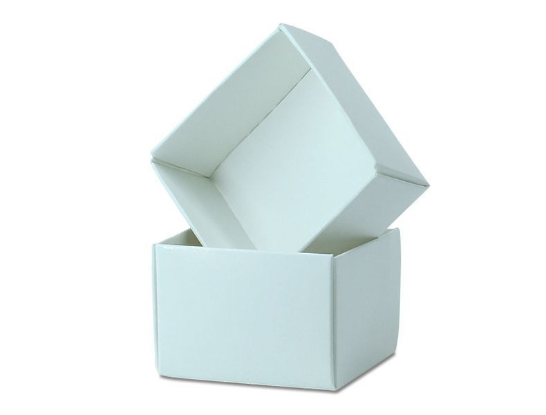 Cutie alba pentru bijuterie sau accesorii 60x42x60 mm (50 buc.) 01-0270 foto