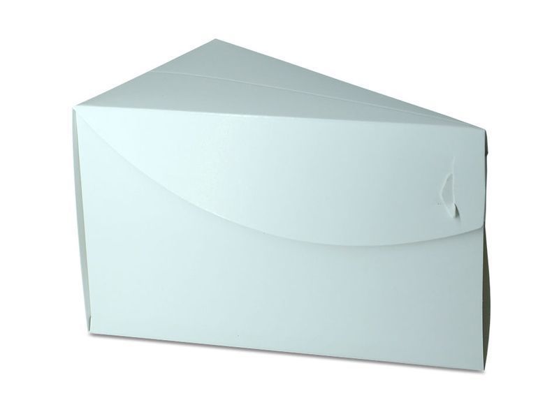 Cutie alba felie tort 95x100x160 mm (50 buc.) 21-0386 foto